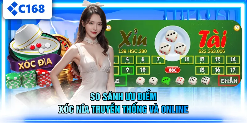 So sánh ưu điểm Xóc Nĩa truyền thống và online